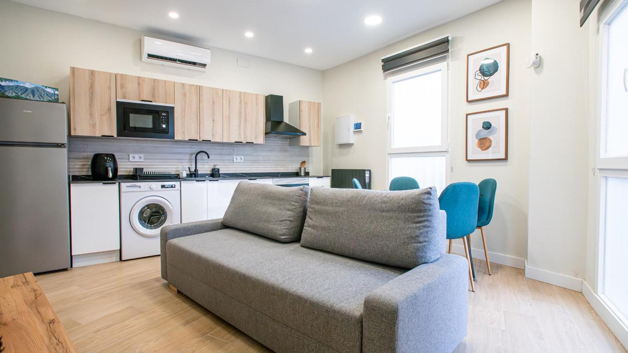 Madrid Confort Urbano 1 Dormitorio Ac Wifi Cocina Eksteriør bilde